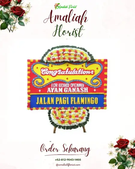 Sewa Papan Bunga Moropelang